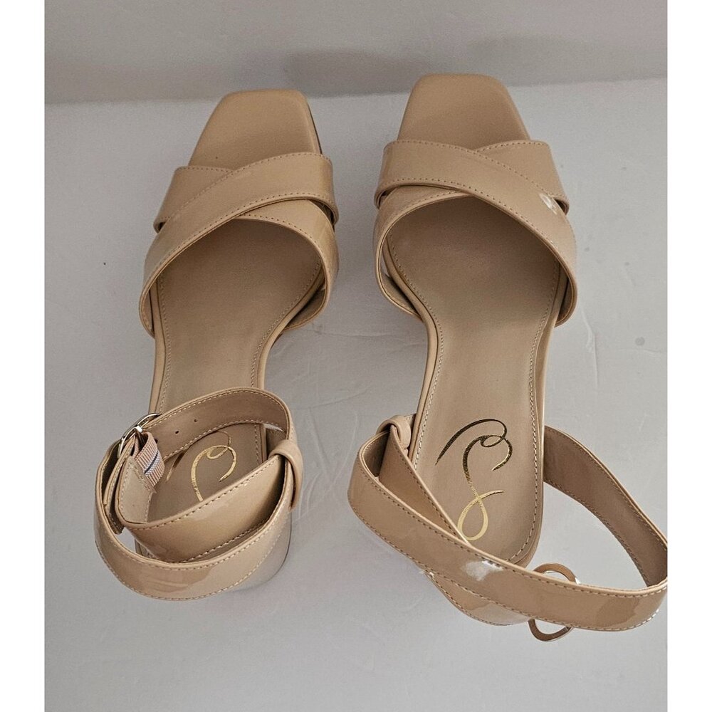 Sam Edelman Nolita Modern Block Heel Open Toe‎ Ankle Strap Heeled Sandal, Sz 8.5 - Picture 3 of 5